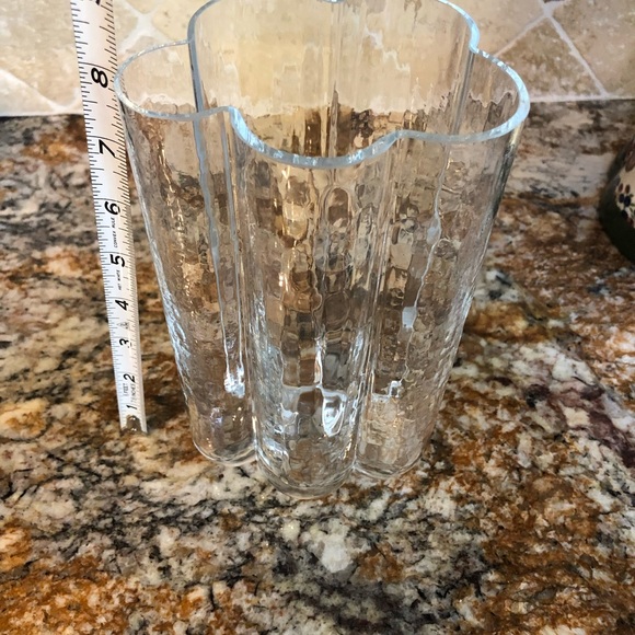 Vintage Mid Century Modern Swedish Abstract Art Glass Cloud Vase - Picture 6 of 15